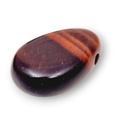 Colgante ojo de buey de Sudáfrica A (piedra perforada) + cordón