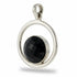 Pendentif onyx noir Brésil AA argent 925 - La Boite à Cailloux