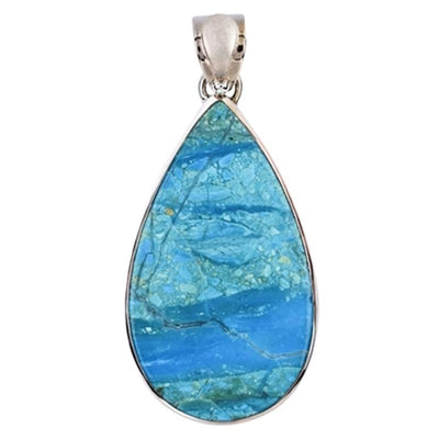 Pendentif opale Atacama Chili AAA goutte argent