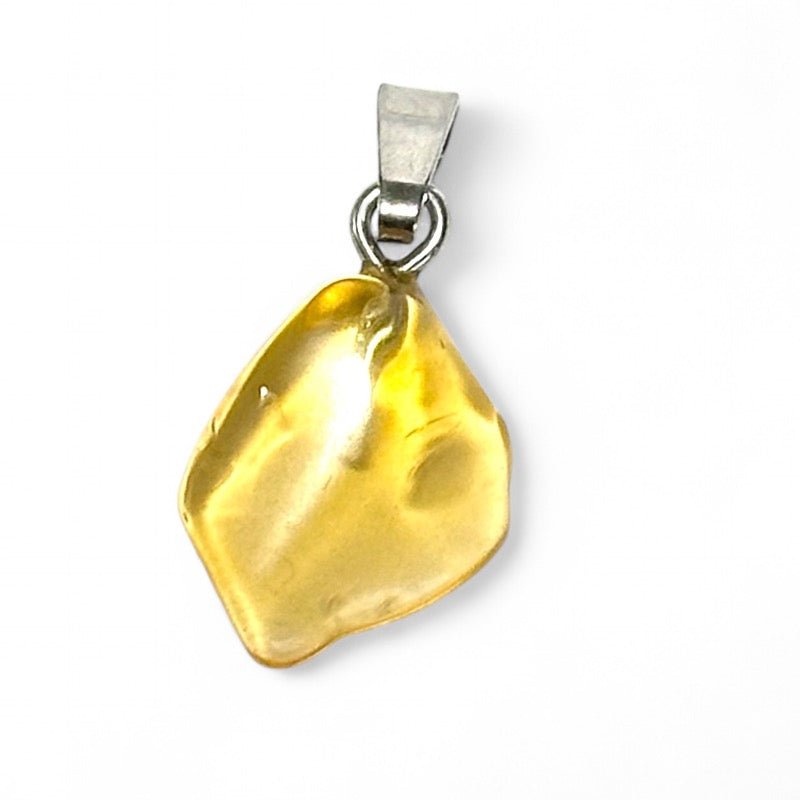 Pendentif opale de feu Mexique A boucle argent 925 - La Boite à Cailloux
