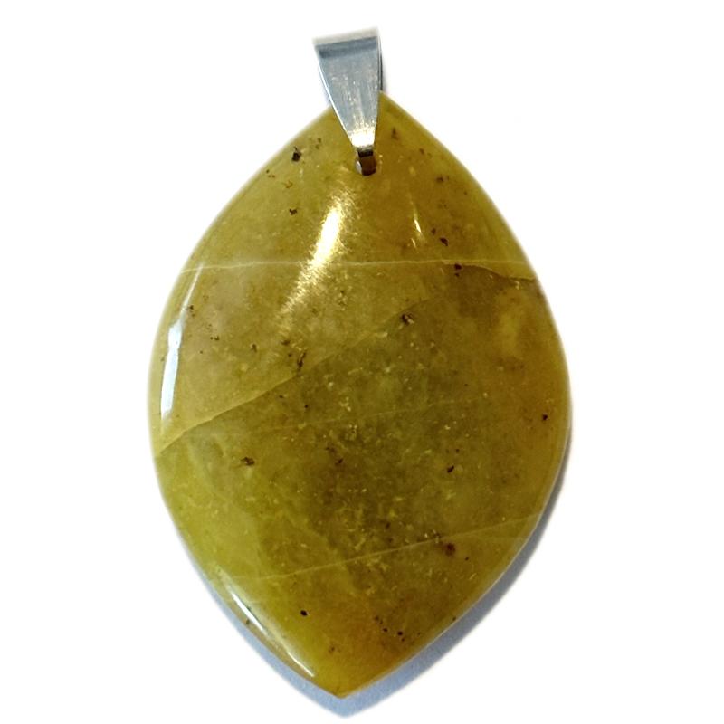 Pendentif opale verte Madagascar AA+ forme libre 35 - 45mm - La Boite à Cailloux