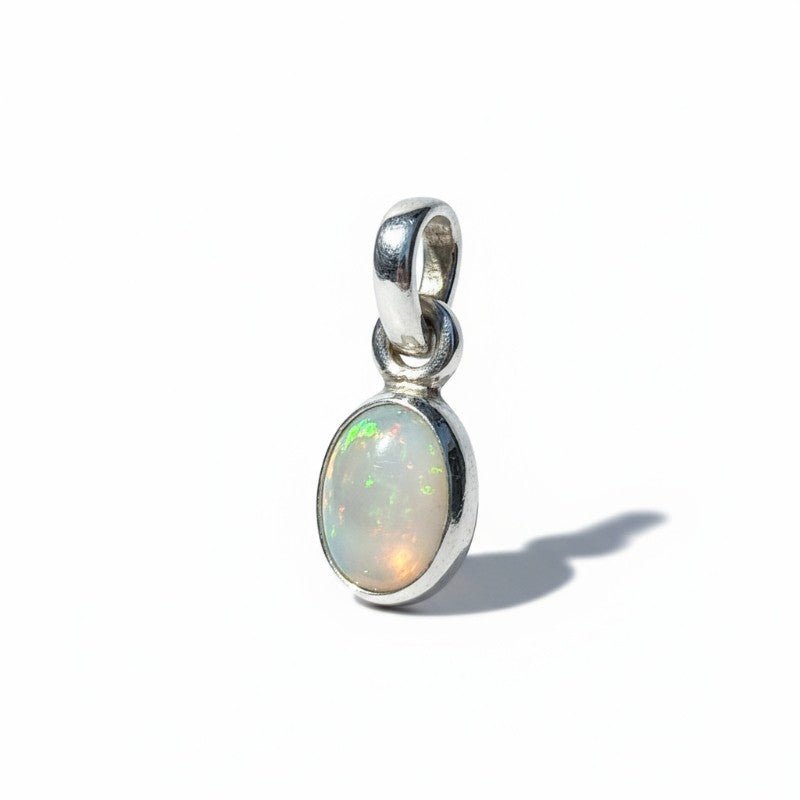 Pendentif opale Welo Etiopie A boucle argent 925 - La Boite à Cailloux