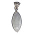 Pendentif pierre de lune arc en ciel (péristérite) Inde A argent 925 - La Boite à Cailloux