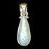 Pendentif pierre de lune arc en ciel (péristérite) Inde AA+ argent 925 - La Boite à Cailloux
