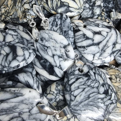 Pinolite pendant Austria A (flat stone)