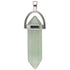 Pendentif pointe biterminée aventurine verte Brésil A - La Boite à Cailloux