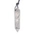 Pendentif pointe biterminée Quartz Tourmaline Brésil A + cordon (pierre trouée) - La Boite à Cailloux