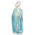 Pendentif pointe cristal aqua aura 30 - 45mm (pierre brute) - La Boite à Cailloux