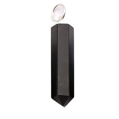 Onyx tip pendant Brazil A stainless steel