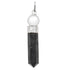 Pendentif pointe shungite sphère cristal de roche plaqué argent - La Boite à Cailloux