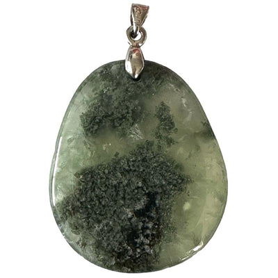 Colgante Prehnita Sudáfrica A (piedra plana)