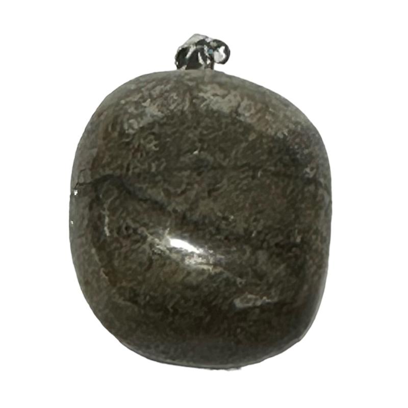 Pendentif pyrite Pérou AA (pierre roulée) - La Boite à Cailloux