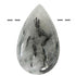 Pendentif quartz inclusions de tourmaline goutte Brésil AA (pierre trouée) + cordon - La Boite à Cailloux
