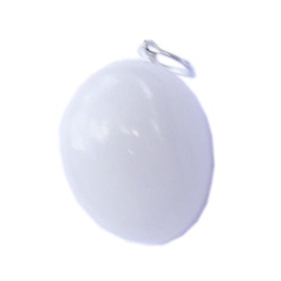 Snow quartz pendant Brazil A (rolled stone)