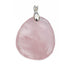 Pendentif quartz rose Brésil A (pierre plate) - La Boite à Cailloux