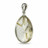 Pendentif quartz rutile Brésil A pierre roulée boucle argent 925 - La Boite à Cailloux
