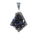 Pendentif quartz titanium acier inoxydable - La Boite à Cailloux