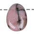 Pendentif rhodonite Madagascar A (pierre trouée) + cordon - La Boite à Cailloux