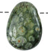 Pendentif rhyolite verte Australie A (pierre trouée) + cordon - La Boite à Cailloux