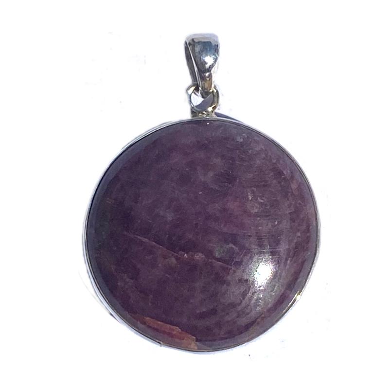 Pendentif rubis Inde A argent 925 - La Boite à Cailloux