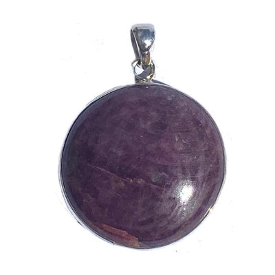 Colgante de rubí India A plata 925