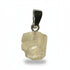Pendentif scapolite jaune Inde AA pierre roulée boucle argent 925 - La Boite à Cailloux