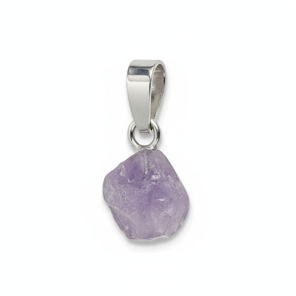 Pendentif scapolite violette Inde AA boucle argent 925 - La Boite à Cailloux