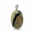 Pendentif septaria Madagascar A+ pierre roulée boucle argent 925 - La Boite à Cailloux