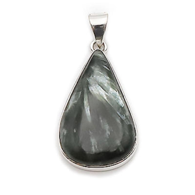 Pendentif séraphinite Russie AA argent 925