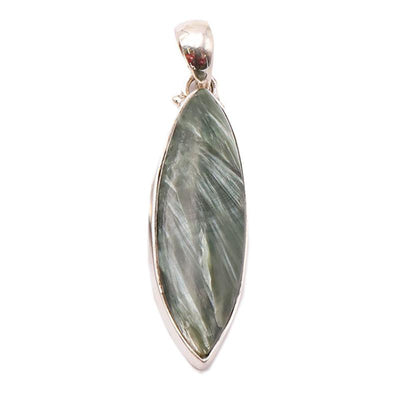 Pendentif séraphinite Russie AA argent 925