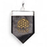 Pendentif shungite Fleur de Lotus plaqué argent - La Boite à Cailloux