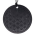 Pendentif shungite fleur de vie 50mm Russie A + cordon - La Boite à Cailloux