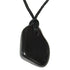 Pendentif shungite Russie A (pierre percée) + cordon - La Boite à Cailloux