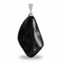 Pendentif shungite Russie A pierre roulée boucle argent 925 - La Boite à Cailloux
