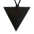 Pendentif shungite Russie A (triangle - bas) + Cordon offert - La Boite à Cailloux