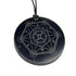 Pendentif shungite signe du zodiaque "Gémeaux" - La Boite à Cailloux
