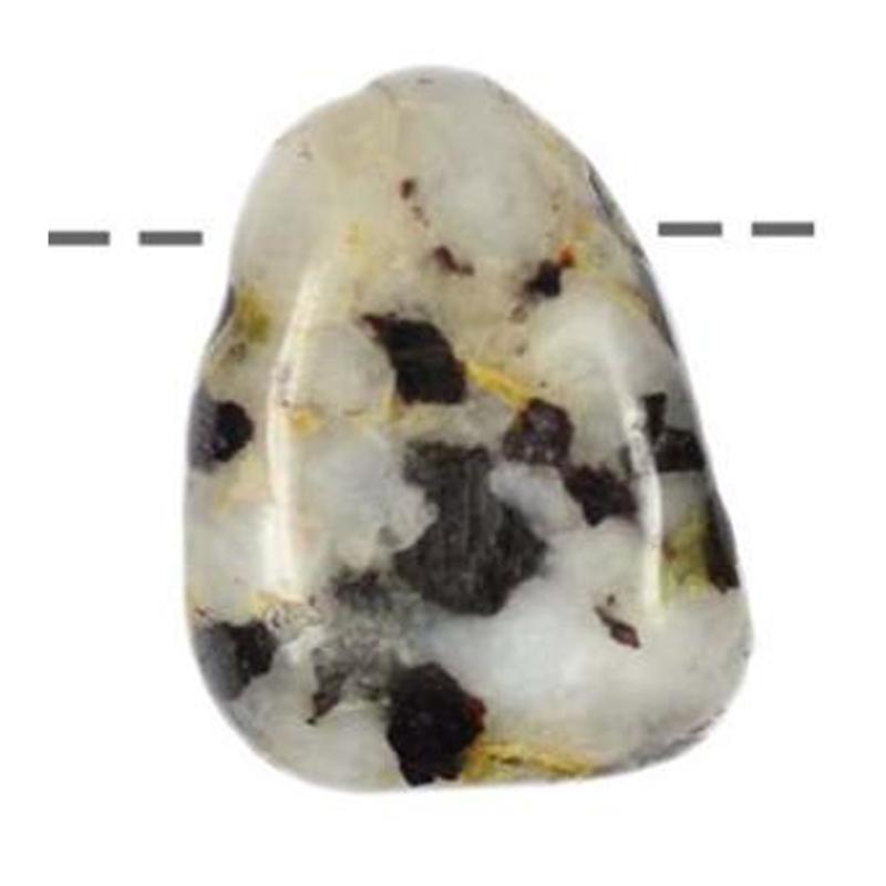 Pendentif Siderite dans Cryolite Groenland A (pierre trouée) + cordon - La Boite à Cailloux