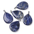 Pendentif sodalite Brésil A goutte acier inoxydable - La Boite à Cailloux