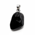 Pendentif spinelle noir Thailande boucle argent 925 - La Boite à Cailloux