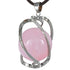 Pendentif spirale avec boule de 20mm de quartz rose Brésil A - La Boite à Cailloux