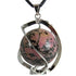 Pendentif spirale avec boule de 20mm de rhodonite Madagascar A - La Boite à Cailloux