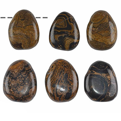 Pendentif stromatolithe Bolivie A (pierre trouée) + cordon