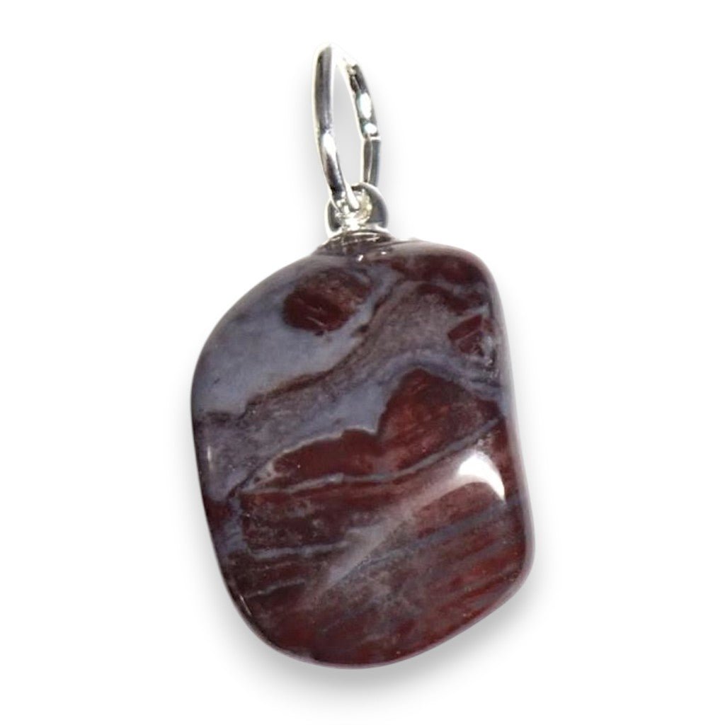 Pendentif sugilite Afrique du Sud AB (pierre roulée) - La Boite à Cailloux