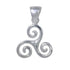 Pendentif symbole de Triskelion argent 925 - La Boite à Cailloux