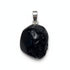 Pendentif tectite Russie A pierre roulée boucle argent 925 - La Boite à Cailloux