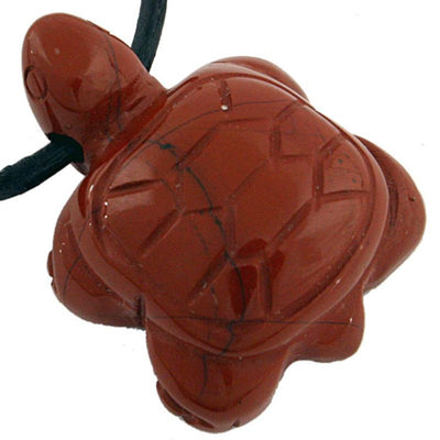 Colgante tortuga 25mm jaspe rojo Sudáfrica A