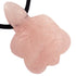 Pendentif tortue 25mm quartz rose Brésil A - La Boite à Cailloux