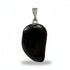 Pendentif tourmaline noire Brésil A pierre roulée boucle argent 925 - La Boite à Cailloux