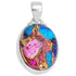 Pendentif turquoise Spiny Oyster Arizona Kingman AAA argent 925 - La Boite à Cailloux