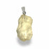 Pendentif Verre Libyque ou Tectite jaune Lybie A pierre roulée boucle argent 925 - La Boite à Cailloux